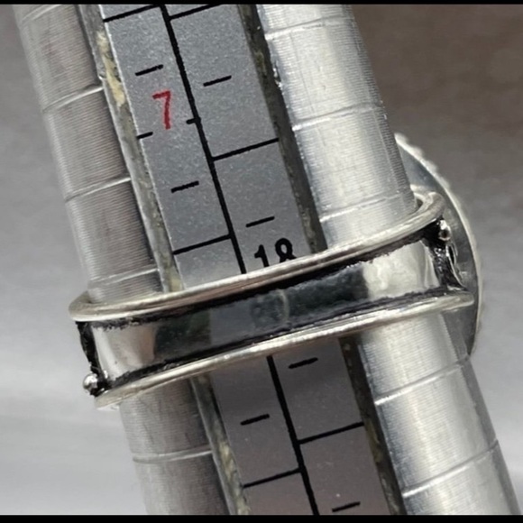 Blue Solar Quartz Ring 925 - Picture 8 of 8